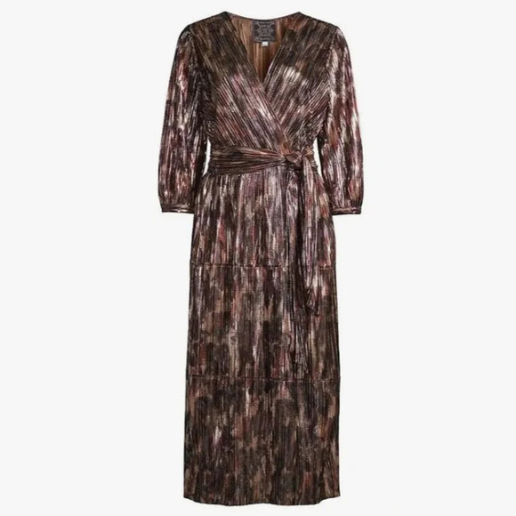 Johnny Was Tina Wrap Midi Dress - Picture 5 of 8